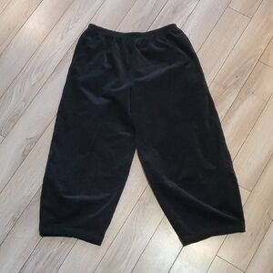 Cut Loose Black Mini Cord Lantern Pant